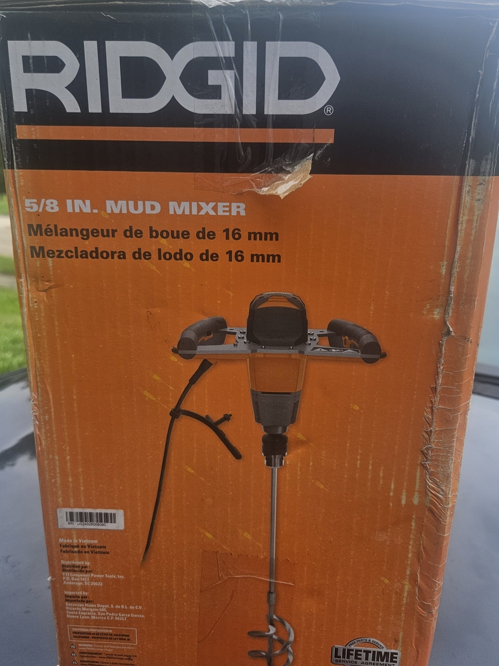 5/8 in. Mud Mixer in Orange